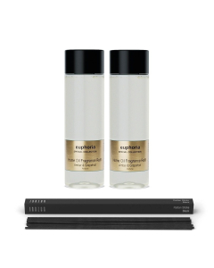 Janzen Home Fragrance Refill Euphoria 2-pack Incl. Gratis Sticks - 2x200ml