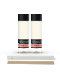 Janzen Home Fragrance Refill Coral 58 2-pack Incl. Gratis Sticks - 2x200ml
