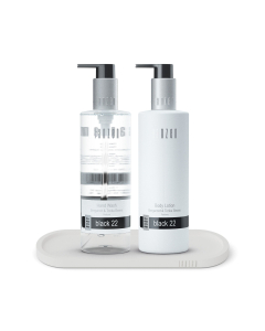 Janzen Hand Care Set Black 22 + Luxury Tray White - 250ml