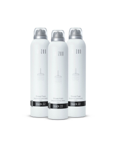Janzen Shower Foam Black 22 3-pack