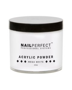NailPerfect Powder Mega White - 25gr