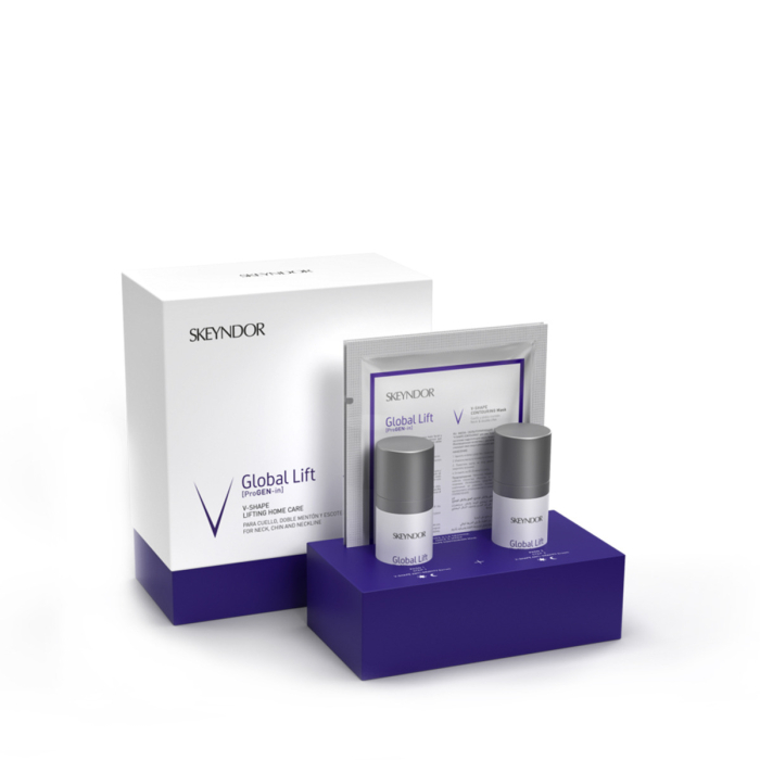 Skeyndor Global Lift V-Shape Lifting Home Care - 30ml + 30ml + 2 maskers