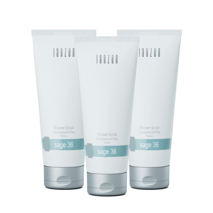 Janzen Shower Scrub Sage 36 3-pack - 3x200ml