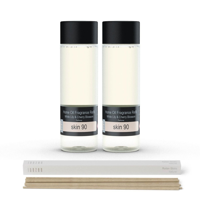 Janzen Home Fragrance Refill Skin 90 2-pack Incl. Gratis Sticks - 2x200ml