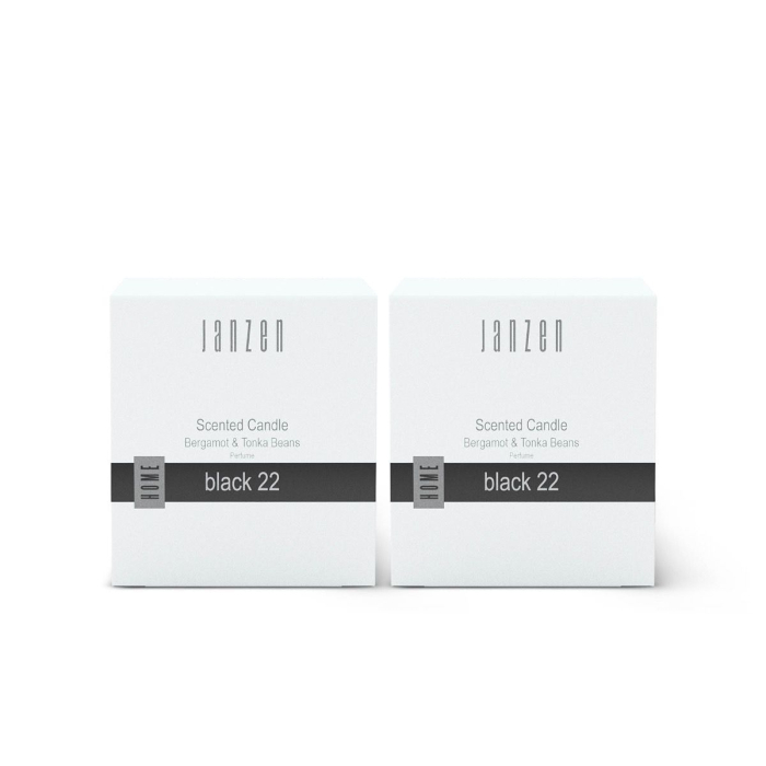 Janzen Scented Candle Black 22 2-pack