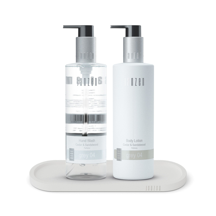 Janzen Hand Care Set Grey 04 + Luxury Tray White - 250ml