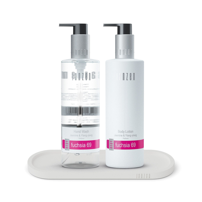 Janzen Hand Care Set Fuchsia 69 + Luxury Tray White - 250ml