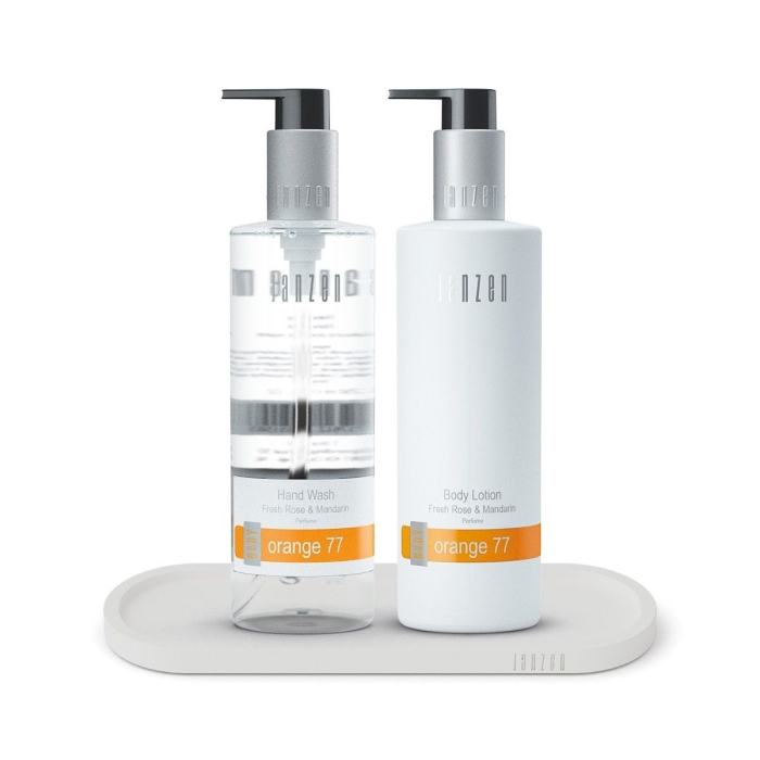 Janzen Hand Care Set Orange 77 + Luxury Tray White - 250ml