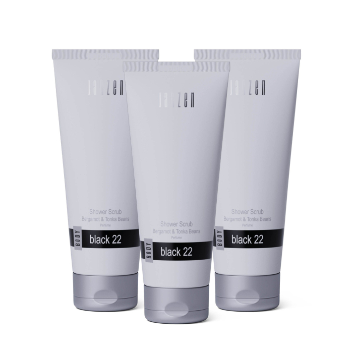 Janzen Shower Scrub Black 22 3-pack - 3x200ml
