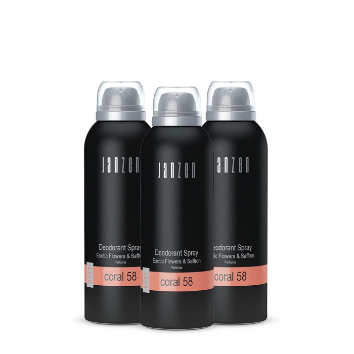 Janzen Deodorant Spray Coral 58 3-pack - 3x150ml