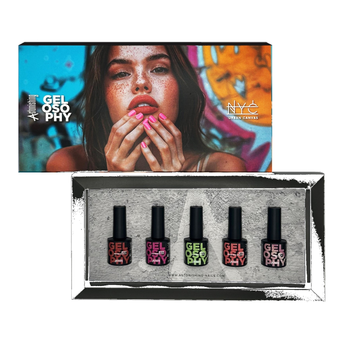 Astonishing Gelosophy NYC Urban Canvas Collection Kit - 5 pz