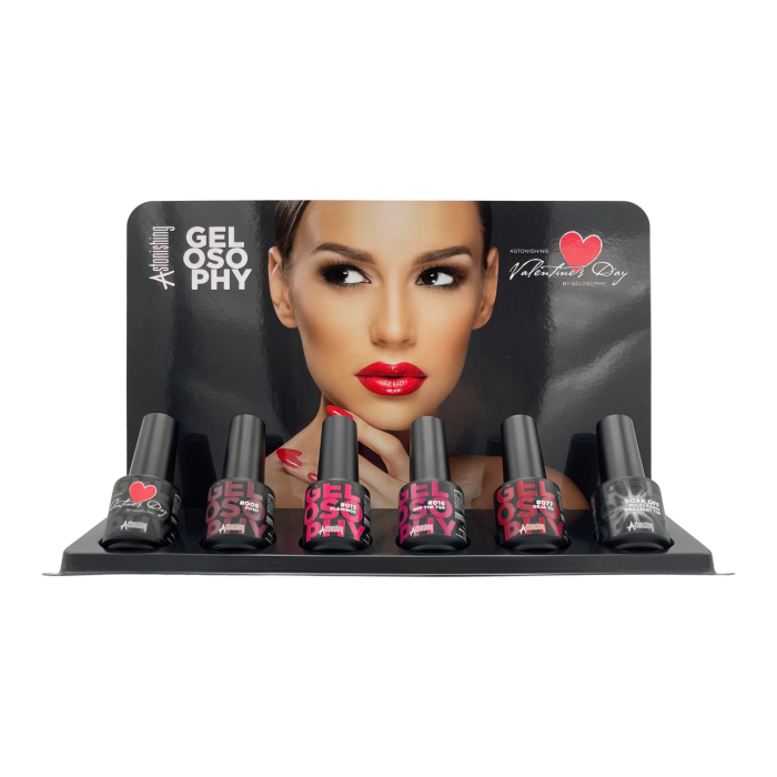 Astonishing Gelosophy Valentine's Day Display - 6 pz