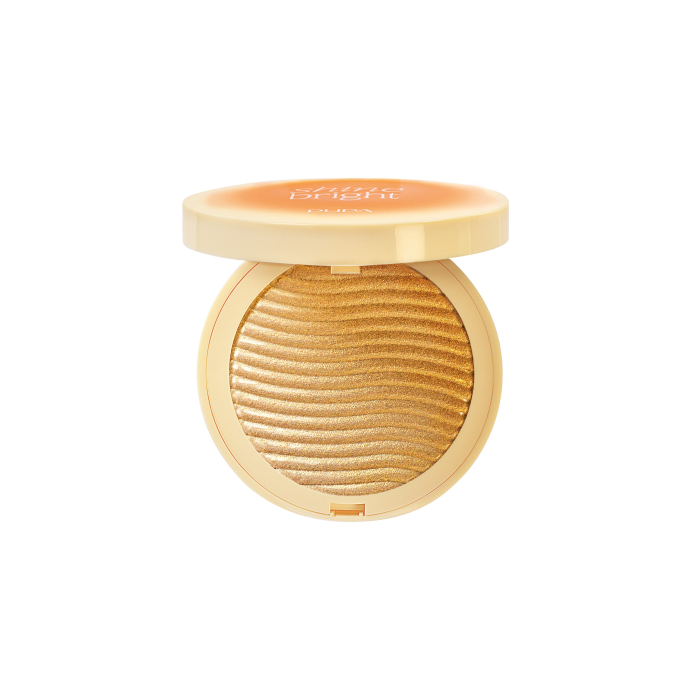Pupa Shine Bright Compact Face Highlighter Golden dunes